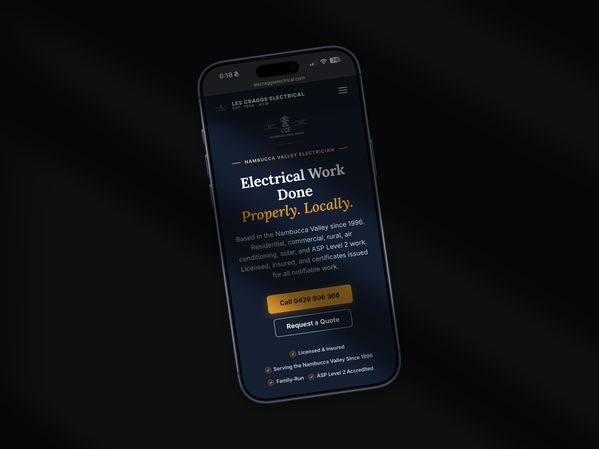 Les Craggs Electrical mobile